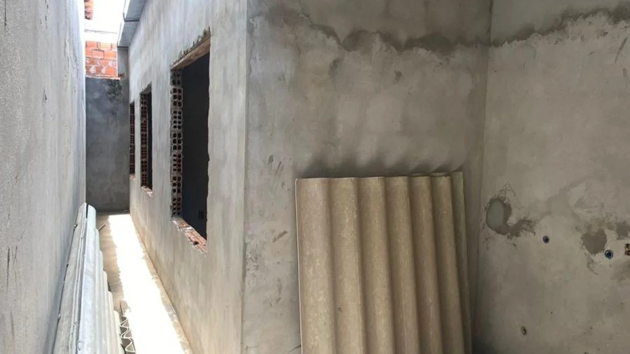 Construção residencial no Bairro Liberdade